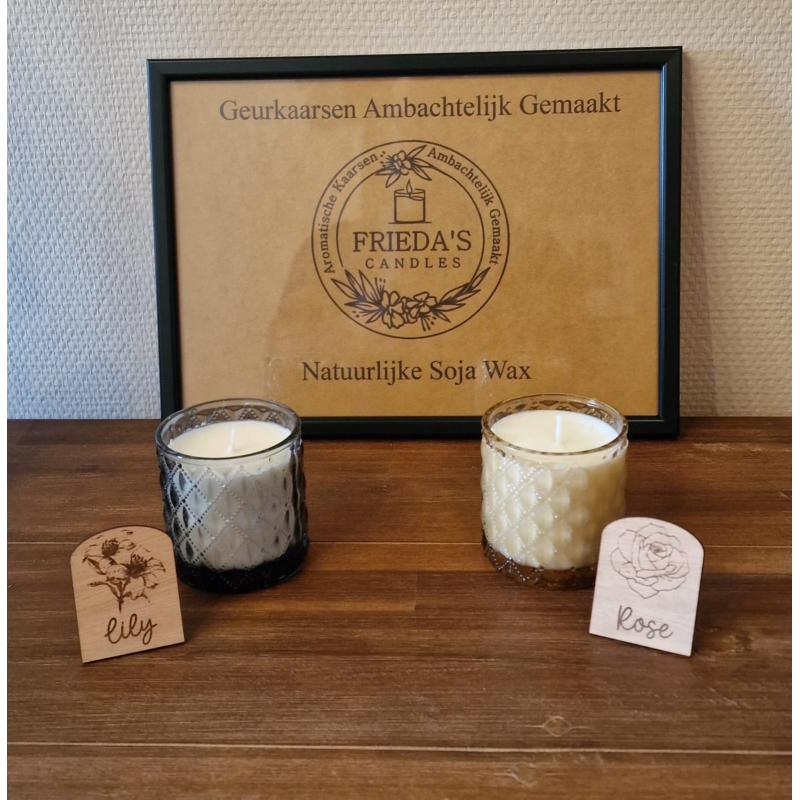 Vintage heldere glazen : Lily