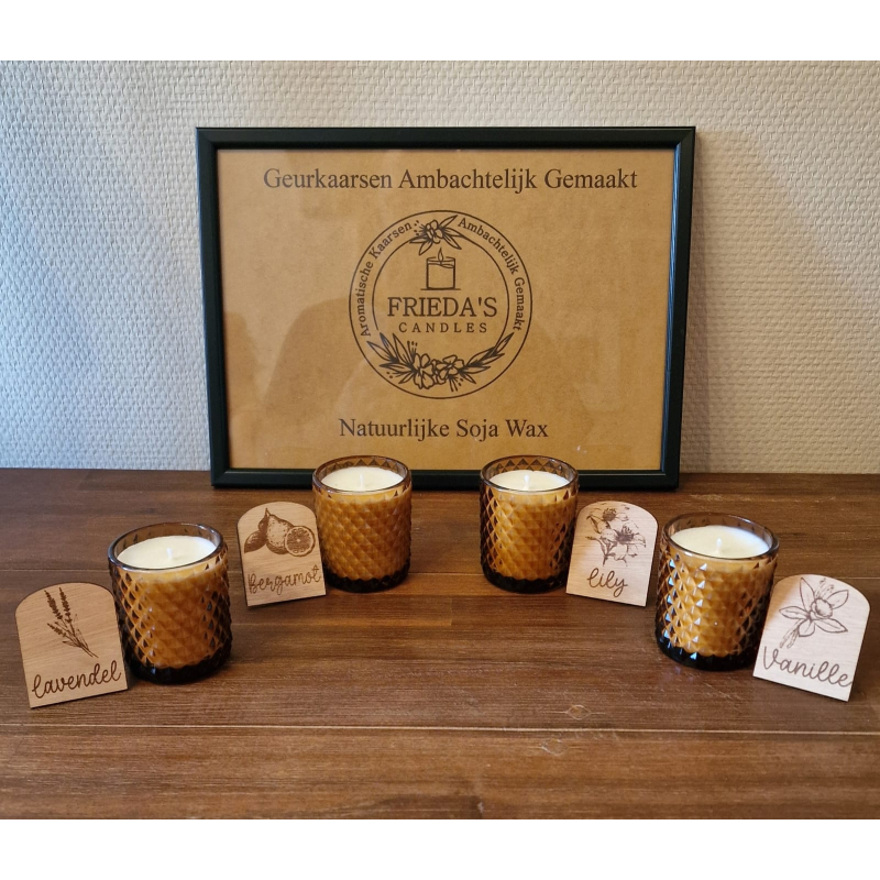 Vintage bruine glazen : Bergamot